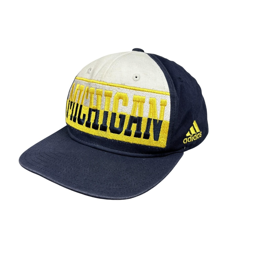 Michigan Wolverines Hat Cap Snap Back Mens One Size NCAA College Adidas